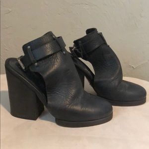 Free People mule/ ankle strap boots